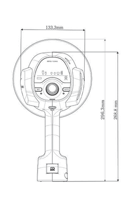 Ezray Air - Dimensiones Vista Posterior
