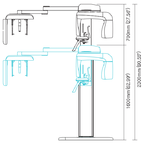 Medidas Pax-i Pano/CBCT/OneShotCeph (Vista Frente)